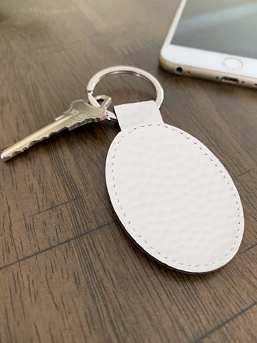 LaserGram Oval Keychain, Allah 2, Personalized Engraving Included (Golf White) - color: Golf White