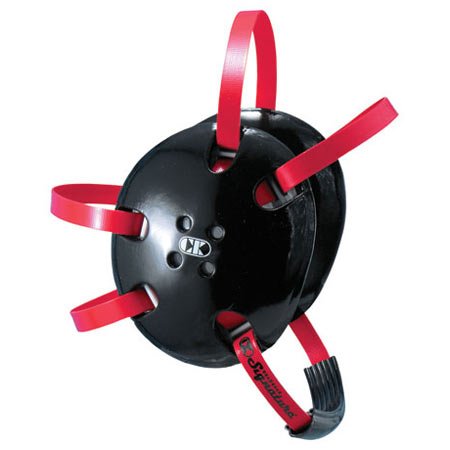 Cliff Keen Signature Wrestling Headgear - color: Black with Red Straps