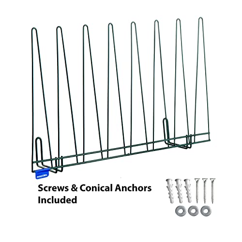 Rack'Em Glove Drying Rack - Wall Mount Dryer Racks for Hats, Gloves, Socks - Mitten Tree - Small or Large Mounted Clothing Organizers - color: 4 Pair Glove Drying Rack