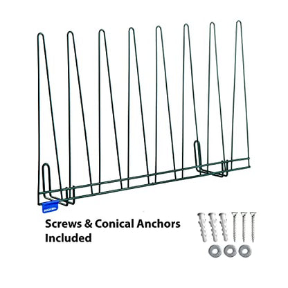 Rack'Em Glove Drying Rack - Wall Mount Dryer Racks for Hats, Gloves, Socks - Mitten Tree - Small or Large Mounted Clothing Organizers - color: 4 Pair Glove Drying Rack