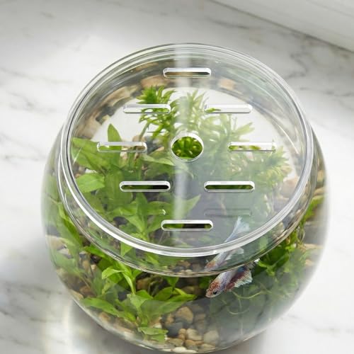 Round Clear Tank Lid - Round Acrylic Aquarium Lid - 5.12" Tank Protective Cover - Replacement Accessories for Fish Bowl Terrarium - size: 13.00X13.00X0.30CM