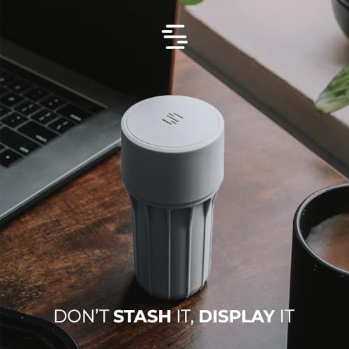 Staze Air Tight Smell Proof Container (148ml) – Vacuum Seal Jar with UV Protection, Waterproof Food Storage Canister, Portable Small Smell Proof Jar for Coffee, Herb, Spice & Gummies - (CLOUD) - color: CLOUD