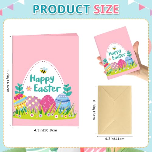 4 Sets Easter Gift Card Book, Happy Easter Money Holder Cards with Envelopes, Spring Bunny Gift Card Booklet Organizer for Family, Friends - color: Easter.Book