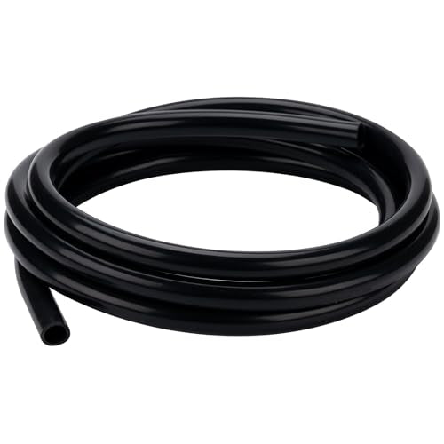 Silicone Tubing 3/4"ID × 10FT Food Grade Hose Soft Silicon Tube | Black Flexible Pure Silicon Tubing for Home Brewing Wine Making Hydroponic, High/Low Temp Resistance, Odorless, Safe - size: 3/4" ID, style: 10 Feet