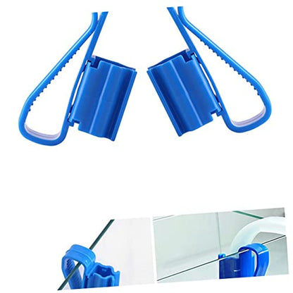 4pcs Aquarium Filtration Hose Holder Clip for Water Pump Tube Stabilization Easy Attach Water Clip for Tropical Fish Tank Cleaning and Maintenance - size: 8.50X2.60X1.80CM