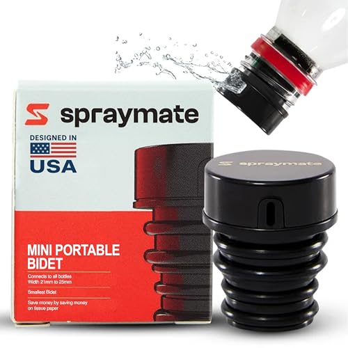 Portable Bidet for Women & Men - Travel Bidet for Camping, Toilet & Hiking | Compatible with Most Bottles | Ultralight 12g | USA Brand – Spray Mate MINI