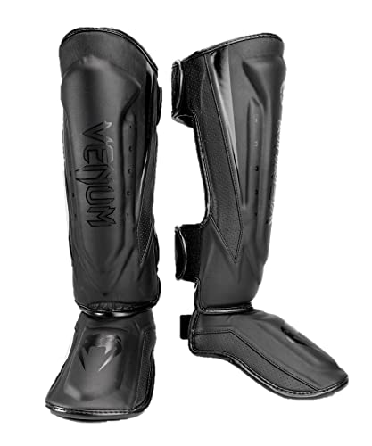 Venum Venum Elite Evo Shin Guards - color: Black/Black, size: Large
