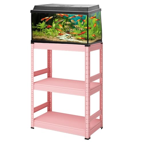 20 Gallon Metal Fish Tank Stand, Freestanding Adjustable Bookshelf Storage Shelves, ,Heavy-Duty Industrial Microwave Stand, Kitchen Utility Organizer for Home Office(60x30x80cm(24x12x31inch), A) - color: A, size: 60x30x80cm(24x12x31inch)