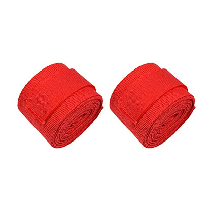 Boxing Hand Wraps Perfect Elastic Stretch Inner Boxing Gloves for Men & Women Boxing Handwraps Bandages Hand Protection Martial Arts Fighting Muay Thai Sanda for Men & Women (Pair) - color: Red