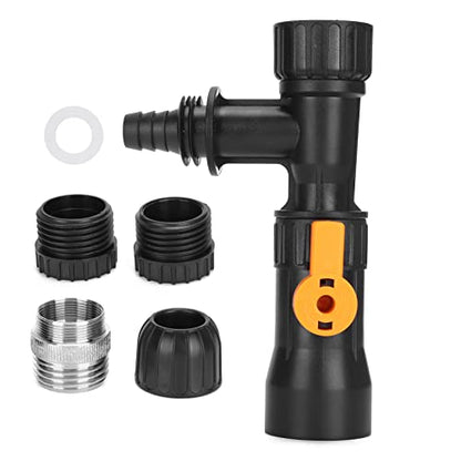 Fish Tank Water Changer,Siphon Fish Tank Vacuum Gravel Cleaner | Aquarium Quick Water Changer with 2 Faucet Adapters for Aquarium Quick Water Change, Black