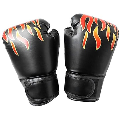 Sosoport 1 Pair Kickboxing Children's Boxing Gloves Glove Mittens Boxing Gloves Boxing Gloves for 3-8 Years - color: Black