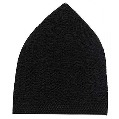 Craftsman White Eid Koofi Kufi Cap Mens Muslim Designer Stretchable Prayer Topi. Ramadan
