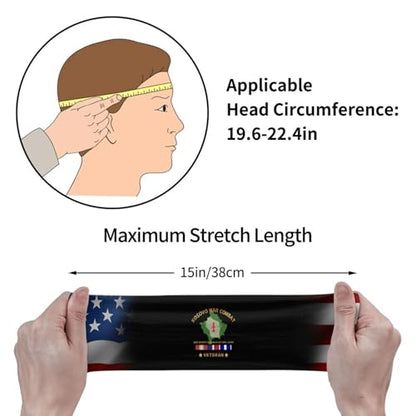 War Combat Veteran 32nd Infantry Wisconsin National Guard Sports Sweatband Headband, Moisture Wicking, Non-Slip, for Running, Workout81