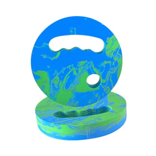 Menolana Water Exercise Discs Pool Resistance, Swim Discs Lightweight Buoyancy EVA Foam Aerobic Equipment for Water Workout Beach Pool - color: Blue Green