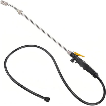 307479001 Replacement Trigger Wand with Hose for Ryobi Backpack Sprayer P2800 P2800A P2810 P2803 P2803A 18 Volt, Stainless Steel Construction with Lockable Switch & Adjustable Nozzle, 29 Inch