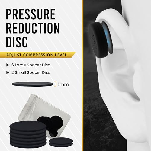 MagnetRX® Cauliflower Ear Magnets – 8 Multi–Size Magnets & Spacer with Case – Compression Ear Magnet for Cauliflower Draining, Pressure Earring for Keloids, BJJ, Wrestling & MMA Treatment & Prevention
