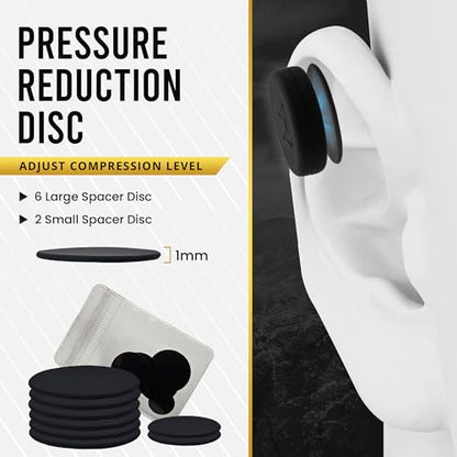 MagnetRX® Cauliflower Ear Magnets – 8 Multi–Size Magnets & Spacer with Case – Compression Ear Magnet for Cauliflower Draining, Pressure Earring for Keloids, BJJ, Wrestling & MMA Treatment & Prevention