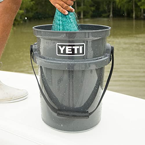 YETI Loadout 5-Gallon Bucket, Impact Resistant Fishing/Utility Bucket - color: Charcoal