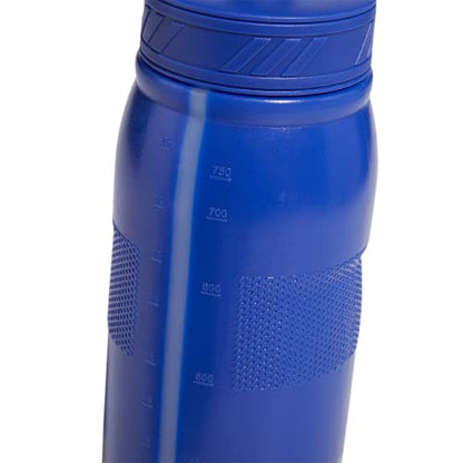 adidas 750 ML (28 oz) Stadium Refillable Plastic Sport Water Bottle - color: Bold Blue/Silver Metallic