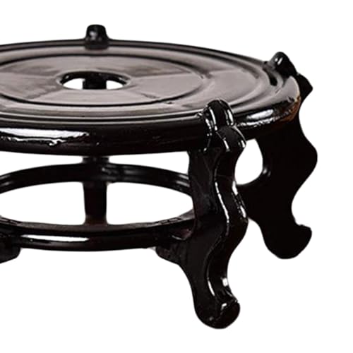 Baoblaze Chinese Fishbowl Display Stand, Wooden Plant Stand, Modern, Flower Pot Base for Indoor Garden Yard Living Room Decor
