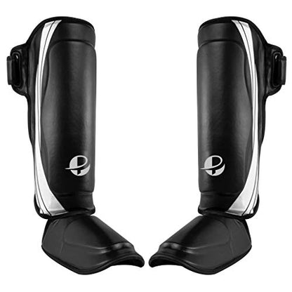 Ultimate - Performance Series - Shin Instep - Boxing MMA Muay Thai Taekwondo Training - color: White, size: Large-X-Large