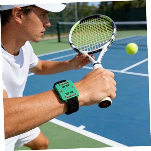 Totority Golf Score Counter Wristband Manual Dial Lightweight Portable Tennis and Cricket Scorekeeper for Sports Training