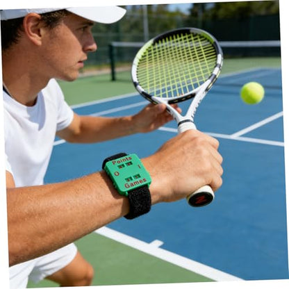 Totority Golf Score Counter Wristband Manual Dial Lightweight Portable Tennis and Cricket Scorekeeper for Sports Training