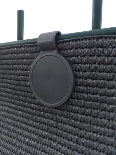 Shade Cloth Plastic Clips, UV Treated | 60 Pack, Color Anthracite Grey - color: Anthracite Grey, size: 60 Pack