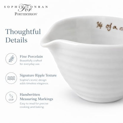 Portmeirion Sophie Conran White Measuring Cups,Set of 4 - color: White