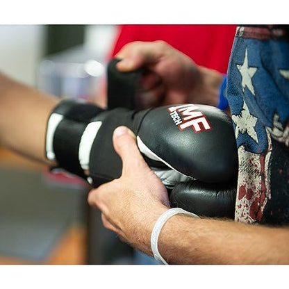 Ringside IMF Tech Hook and Loop Boxing Training Sparring Gloves - color: White, size: 18-Ounces