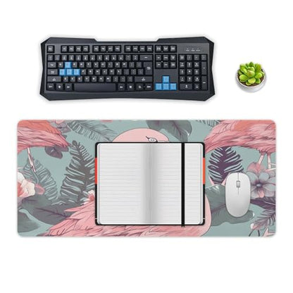 Large Size Gaming Mouse Pad Flamingo2 Desk Mat Non-Slip Base Waterproof Desktop Writing Pad for Office Home - color: Flamingo2, size: 40x90cm