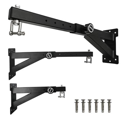 Heavy Duty Punching Bag Hanger, Wall Mounted Punching Bag Hanger, Adjustable Length and Height Heavy-Duty Punching Bag Bracket, Suitable for Home Gym - style: Length Adjustable