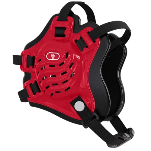 GCA Nelson Youth Wrestling Headgear Pro – Adjustable Ear Guard for Kids | Universal Fit BJJ MMA - color: Varsity Red/Black/Black