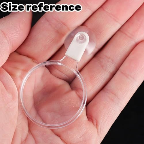 Aquarium Magnifier Suction Cup Plant Observation Aquarium Magnifier | Magnifying Glass With Suction Cup For Plant Observation, Viewing Coral, Taking Pictures, Fish Tank Accessories