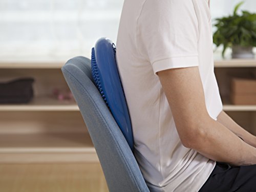 JFIT Inflatable Balance Disc - 13" or 26" Large Wobble Cushion Trainer - Durable Exercise Balance Pad for Coordination, Stability, and Core - Home, Gym, and Pet Training - style: 13-Inch - Blue