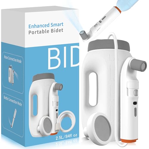 Portable Bidet, Travel Bidet for Women＆Men with LED Display & 2.5L Tank