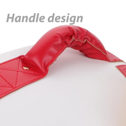 ibasenice Curved Kickboxing Leg Pad and Boxing Training Shield, 38x26x5 Cm Thickened Martial Arts Focus Target for Taekwondo, Muay Thai, MMA Sparring and Striking Practice