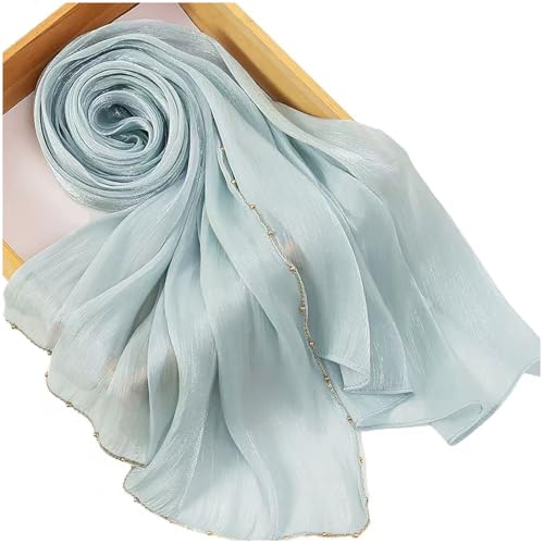 Shimmer Party Hijab, Lightweight Stylish Hijab Scarf for Women - color: Mint Green