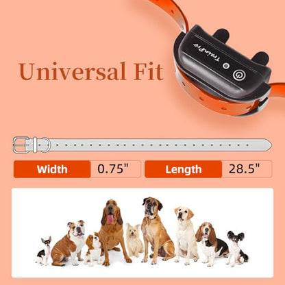 Waterproof TPU Replacement Strap for Dog Training Collar, 27.5 in - color: Orange