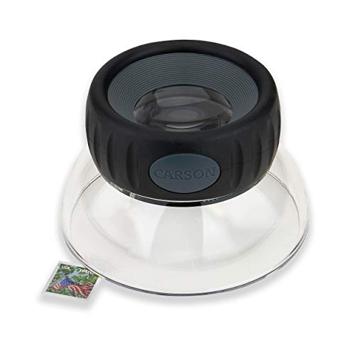 Carson LumiLoupe Plus 5.5X Power Stand Loupe Magnifier with Dual Lens Focusing System (LO-06) - style: 1.75" Diameter (5.5x)
