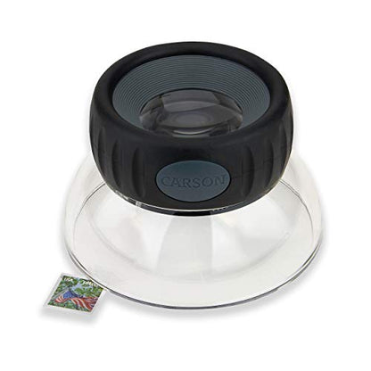 Carson LumiLoupe Plus 5.5X Power Stand Loupe Magnifier with Dual Lens Focusing System (LO-06) - style: 1.75" Diameter (5.5x)
