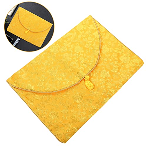 Buddhist Scripture Storage Bag Pouch for Small Jewelry Quran Cover Case Embroidery Brocade Container