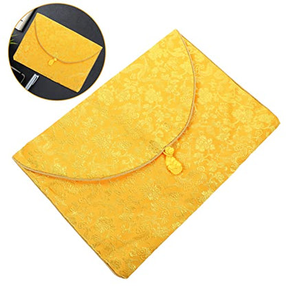 Buddhist Scripture Storage Bag Pouch for Small Jewelry Quran Cover Case Embroidery Brocade Container