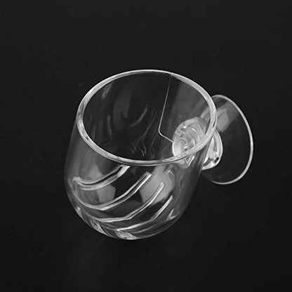 Aquarium Feeding Cup Transparent Fish Feeding Cup with Sucker for Freshwater and Saltwater Fish