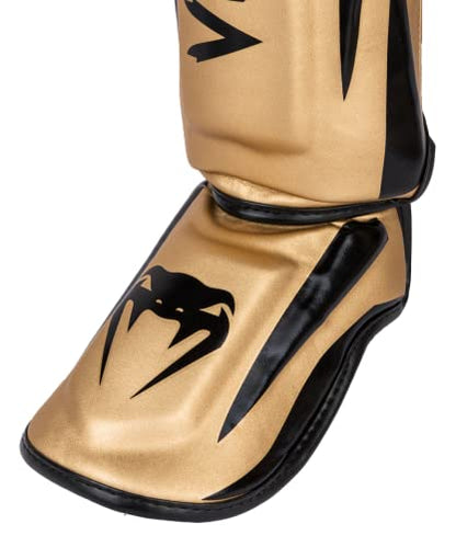 Venum Elite Standup Shin Guards - color: Gold/Black, size: X-Large