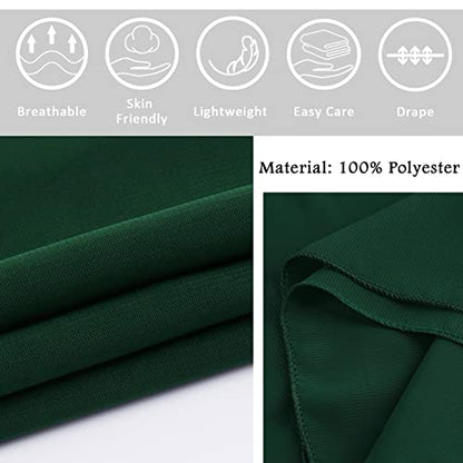 Ladiery Chiffon Shawl Wraps for Women Evening Dresses, Elegant Soft Sheer Shawls for formal dressy Bride Wedding - color: Dark Green(1)