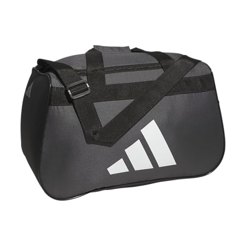 adidas Power Gym Bag – Lightweight Small Duffel, Team Dark Grey/White/Black, OSFA - color: Team Dark Grey/White/Black