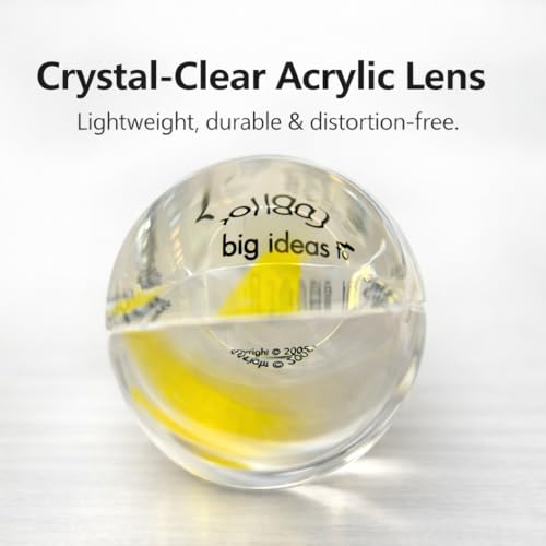 2Pack Acrylic Reading Line Magnifier, 6" Half-Round Bar | Crystal Clear, Lightweight, Distortion-Free, For Books, Documents & Newspapers, Ideal for Seniors