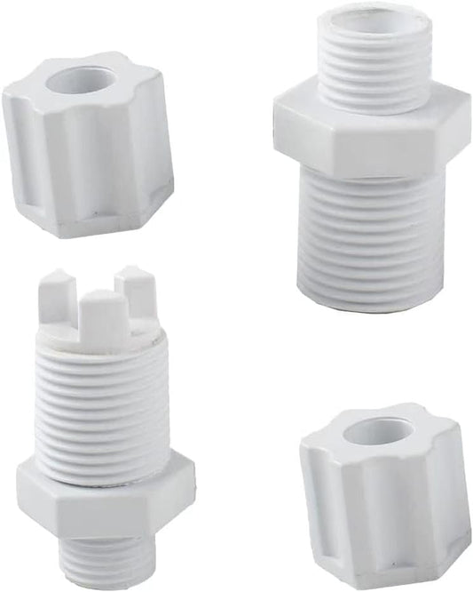 Replacement CL220 CLX220EA Chlorinator Check Valve Compression Nut Inlet Fitting Kit Fits Feeder 1/4" Replace Nut