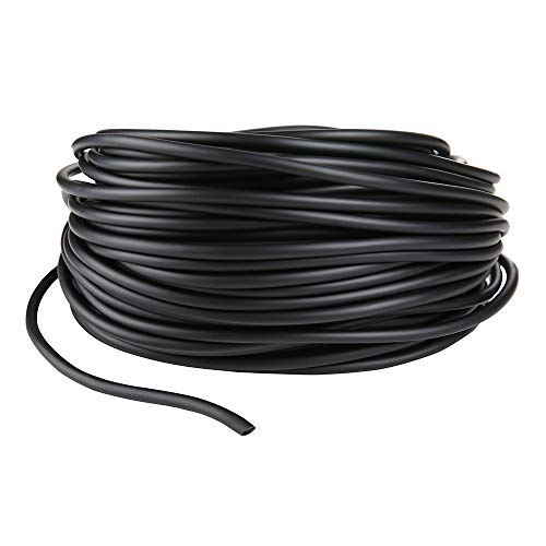 Aquarium 100 Feet Standard 3/16" Black Flexible Airline Tubing | For Fish Tank, Terrariums, Hydroponics - size: 100 Feet